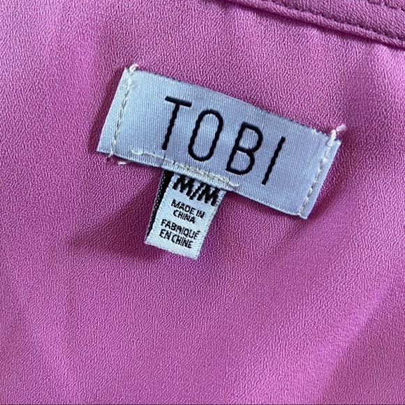 TOBI chiffon scalloped cropped blouse - Picture 3 of 4